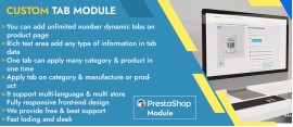Prestashop Custom Tabs Pro Module