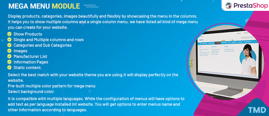 Prestashop Mega Menu Module