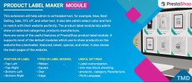Prestashop Product Label Maker Module